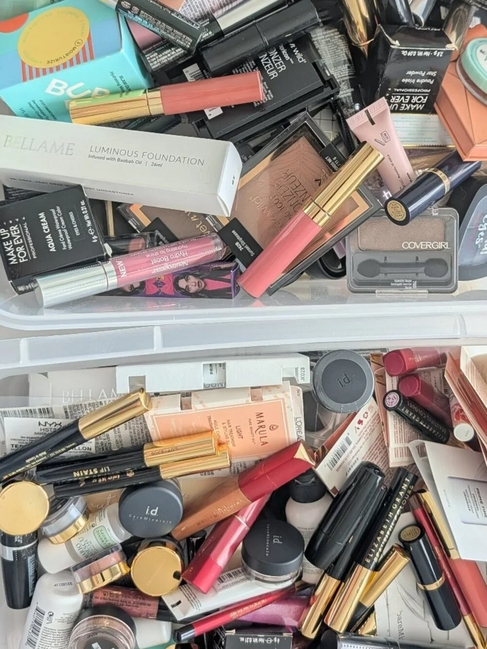 Mixed Beauty Makeup Cosmetics Lot Over 50 Pieces MYSTERY Full Size & Travel NEW